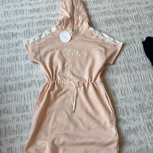 Chloe teens hooded dress